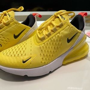 Yellow Nike AirMax 270 size 6 1/2.